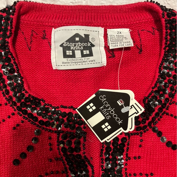 Storybook Knits Red Cardigan - Picture 3 of 4